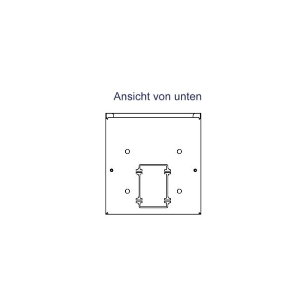 Produktbild MVT 150 120 RAL9016  -  Aufputz Medienverteiler für 12 Keystone (19.4mm Ausschnitt)